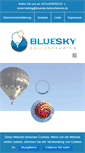 Mobile Screenshot of bluesky-ballonfahrten.de